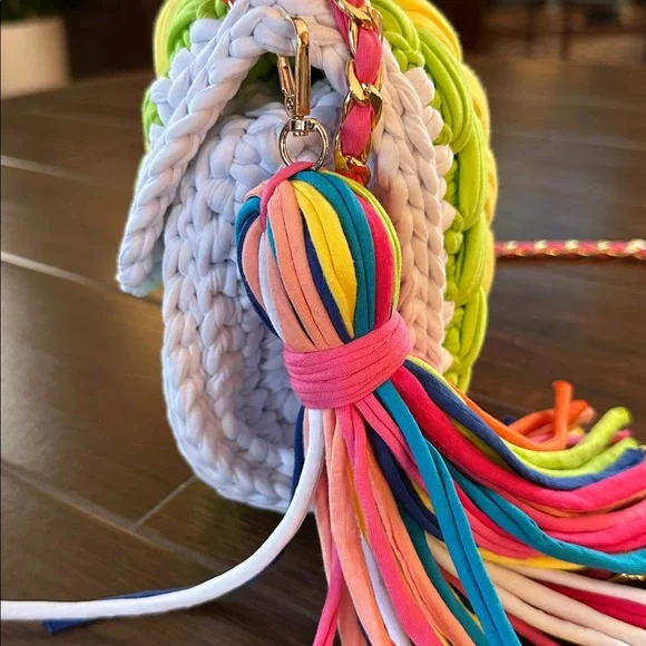 Colorful Braided Women's Bag - Picture 5 of 6